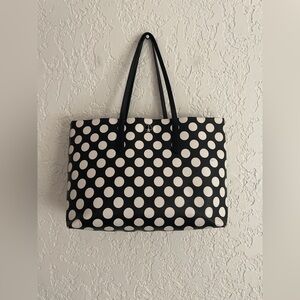 Kate Spade RARE Polka Dot Leather Tote